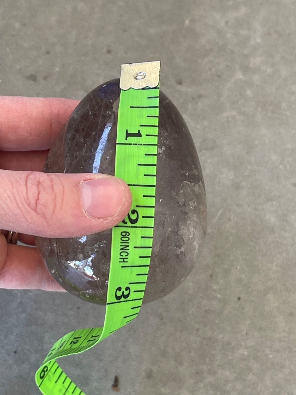 Transparent Copper Rutilated Quartz Polished Stone - Picture 8 of 9